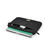 Jersey obal na notebook, 34-36 cm (13,3-14,1), predné vrecko, čierny