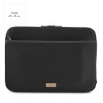 Jersey obal na notebook, 40-41 cm (15,6-16,2), predné vrecko, čierny