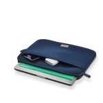Jersey obal na notebook, 34-36 cm (13,3-14,1), predné vrecko, tm.modrý