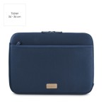 Jersey obal na notebook, 34-36 cm (13,3-14,1), predné vrecko, tm.modrý