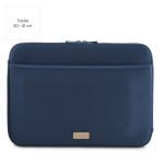 Jersey obal na notebook, 40-41 cm (15,6-16,2), predné vrecko, tm.modrý