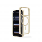 Ochranný kryt Frame Protect pre iPhone 17 Pro, magnetický, béžový Ochranný kryt Frame Protect pre iPhone 17 Pro, magnetický, béžový