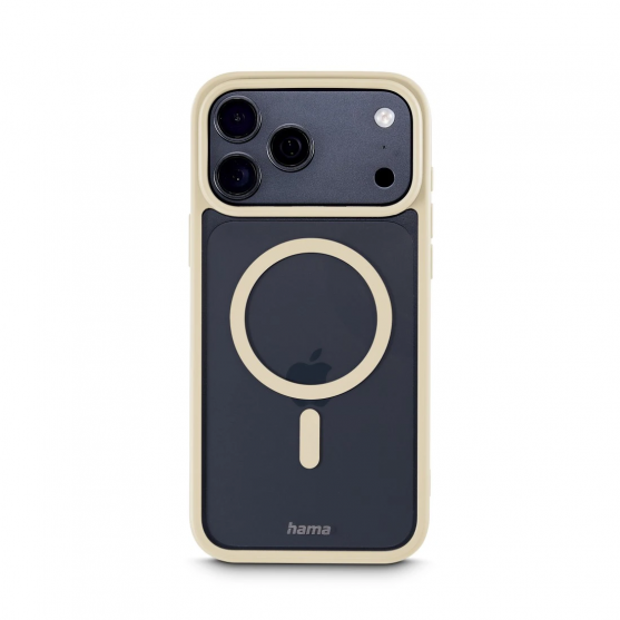 Ochr. kryt Frame Protect pre iPhone 17 Pro Max, magnet., priehl., béžový Ochr. kryt Frame Protect pre iPhone 17 Pro Max, magnet., priehl., béžový