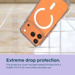 Ochranný kryt Extreme Protect pre iPhone 17 Pro, magnetický, priehľadný
