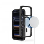 Puzdro Frame Protect pre iPhone 17 Pro, magnetické, priehľadné, čierne