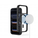 Puzdro Frame Protect pre iPhone 17 Pro, magnetické, priehľadné, čierne