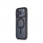Puzdro Frame Protect pre iPhone 17 Pro, magnetické, priehľadné, čierne