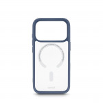 Ochranný kryt Frame Protect pre iPhone 17 Pro, magnetický, priehl., modrý