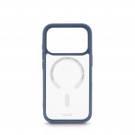 Ochranný kryt Frame Protect pre iPhone 17 Pro, magnetický, priehl., modrý
