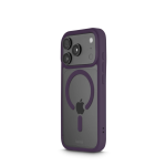 Frame Protect kryt, iPhone 17 Pro/18 Pro, magnetický, priehľadný/tm.červený