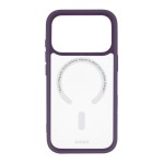 Frame Protect kryt, iPhone 17 Pro/18 Pro, magnetický, priehľadný/tm.červený