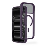 Frame Protect kryt, iPhone 17 Pro Max/18 Pro Max, magnet., prieh./t.červený