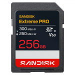 SDXC Extreme PRO 256GB (UHS-II, V60, U3, C10, R300 MB/s /W250 MB/s, 6K) SDXC Extreme PRO 256GB (UHS-II, V60, U3, C10, R300 MB/s /W250 MB/s, 6K)