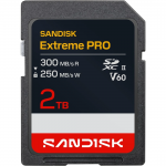 SDXC Extreme PRO 2TB (UHS-II, V60, U3, C10, R300 MB/s /W250 MB/s, 6K)