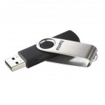 Hama USB 2.0 Flash Drive Rotate, 64 GB, 15 MB/s, čierna/strieborná
