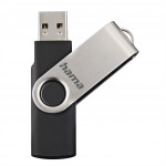 Hama USB 2.0 Flash Drive Rotate, 64 GB, 15 MB/s, čierna/strieborná