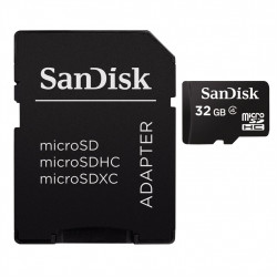 SanDisk microSDHC Card 32 GB +  Adaptér