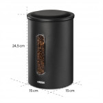 Xavax Barista dóza na 1,3 kg zrnkovej kávy, alebo 1,5 kg mletej kávy, vzduchotesná, matná čierna