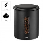 Xavax Barista dóza na 500 g zrnkovej kávy, alebo 700 g mletej kávy, vzduchotesná, matná čierna