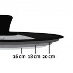 Xavax univerzálna pokrievka na hrnce/panvice, 16, 18 a 20 cm