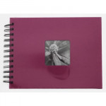Hama album klasický špirálový FINE ART 24x17 cm, 50 strán, ružový