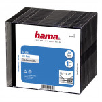Hama CD Slim Box, obal na 1 cd/dvd, priehľadný/čierny, balenie 20 ks (cena za balenie) Hama CD Slim Box, obal na 1 cd/dvd, priehľadný/čierny, balenie 20 ks (cena za balenie)
