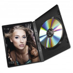 Hama DVD obal na 1 DVD, s fóliou, čierny, balenie 30 ks (cena uvedená za balenie)