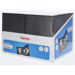 Hama DVD obal na 1 DVD, s fóliou, čierny, balenie 30 ks (cena uvedená za balenie)