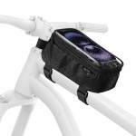 Hama puzdro na rám bicykla, priehľadná dotyková fólia, priečinok na mobil a drobnosti