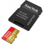 SanDisk Extreme microSDXC 400 GB + SD Adapter 190 MB/s and 130 MB/s  A2 C10 V30 UHS-I U3