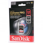 SanDisk Extreme PRO 128 GB SDXC Memory Card 200 MB/s and 90 MB/s, UHS-I, Class 10, U3, V30