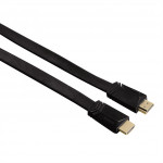 Hama HDMI kábel vidlica-vidlica, plochý, pozlátený, 3*, 1,5 m
