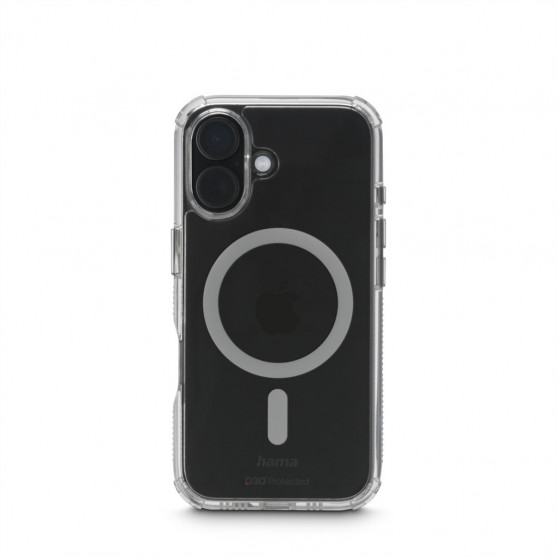 Hama Extreme Protect, kryt pre Apple iPhone 16, magnetický, D3O®, nezažltne, priehľadný