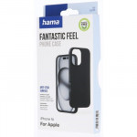 Hama Fantastic Feel, kryt pre Apple iPhone 16, hebký povrch, čierny