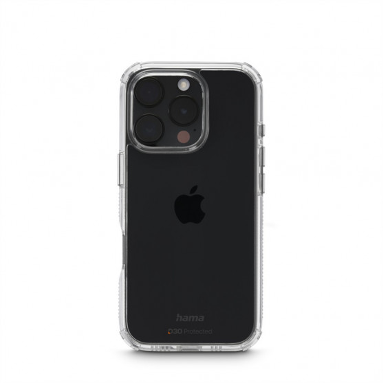 Hama Extreme Protect, kryt pre Apple iPhone 16 Pro, materiál D3O, nezažltne, priehľadný