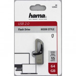 Hama flashPen Hook-Style  64 GB 15MB/s, šedý