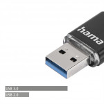 Hama flashPen Laeta Twin, USB 3.0, 16 GB, 40 MB/s, čierny