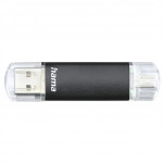 Hama flashPen Laeta Twin, USB 3.0, 128 GB, 40 MB/s, čierny