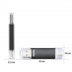 Hama flashPen Laeta Twin, USB 3.0, 128 GB, 40 MB/s, čierny
