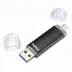 Hama flashPen Laeta Twin, USB 3.0, 128 GB, 40 MB/s, čierny