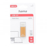 Hama FleshPen Laeta, USB 3.0, 16 GB, 70 MB/s, hnedý