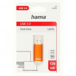 Hama FleshPen Laeta, USB 3.0, 128 GB, 90 MB/s, hnedý