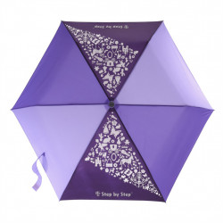 Detský skladací dáždnik s reflexnými obrázkami, Purple Detský skladací dáždnik s reflexnými obrázkami, Purple