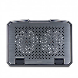 Hama chladiaci stojan pre notebook Aluminium, naklápací, 2 ventilátory, modré podsvietenie, tichý