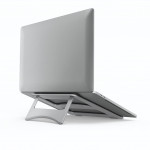 Hama Aluminium, stojan na notebook, od 28 cm (11) do 40 cm (15,6) , skladací, hliníkový,strieborný