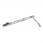 Hama Aluminium, stojan na notebook, od 28 cm (11) do 40 cm (15,6) , skladací, hliníkový,strieborný