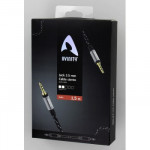 Avinity Classic audio kábel jack 3,5 mm, 1,5 m, kovové konektory, opletený
