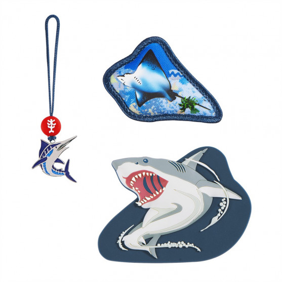 Doplnkový set obrázkov MAGIC MAGS Angry Shark Veit k aktovkám GRADE, SPACE, CLOUD, 2v1 a KID