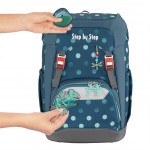 Školský ruksak pre prváčikov - 5dielny set, Step by Step GRADE Tropical Chameleon, AGR