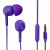 Thomson slúchadlá s mikrofónom EAR3005, silikónové štuple, fialové